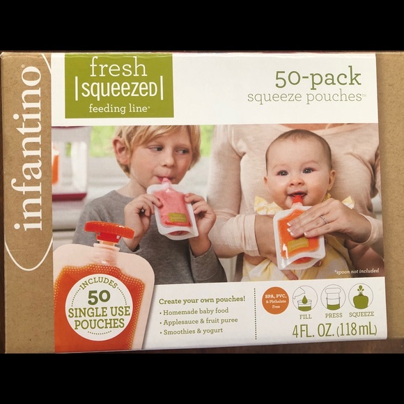fresh squeezed feeding line pouches